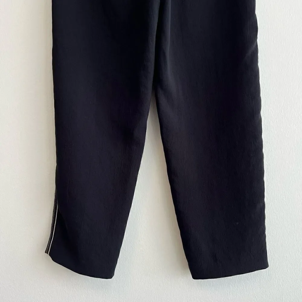 Aritzia Wilfred Tie-Front Black High Rise Ankle Pants Trousers Women’s Size 2